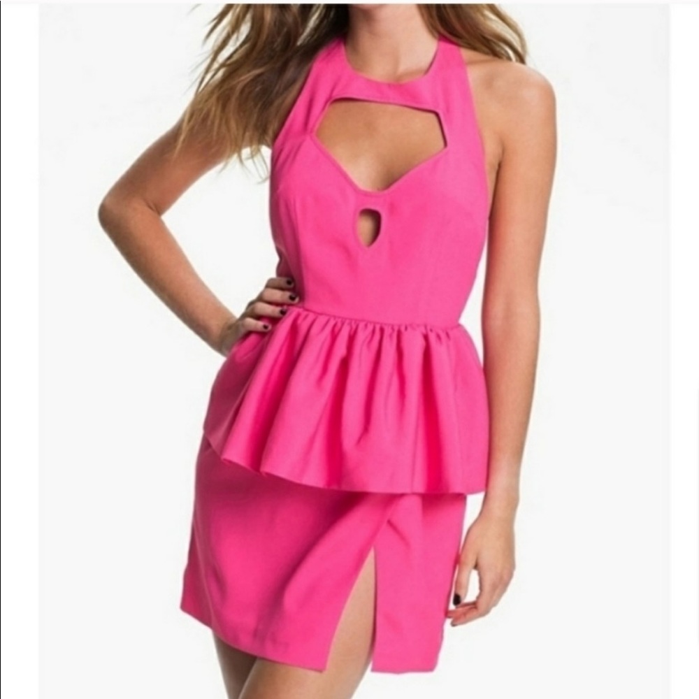 NWT Keepsake Pink Rhythmic Spell Mini Dress Small